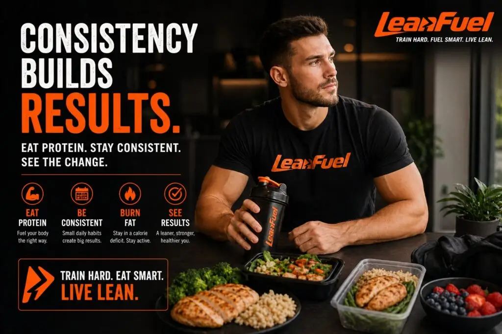 “consistent healthy eating leads to fat loss results”