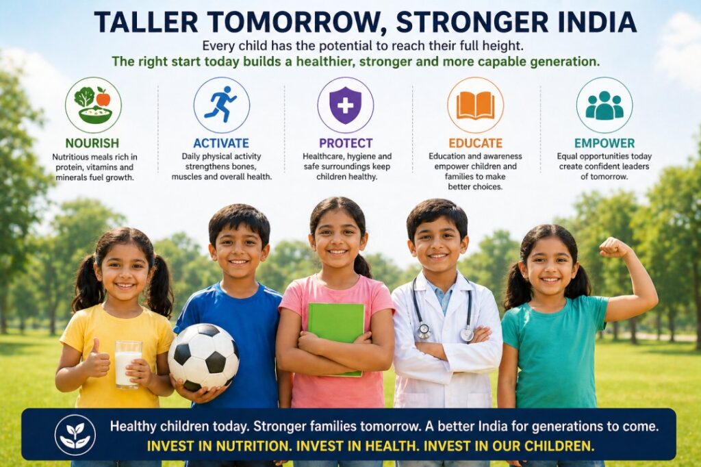 healthy children growth with proper nutrition and lifestyle