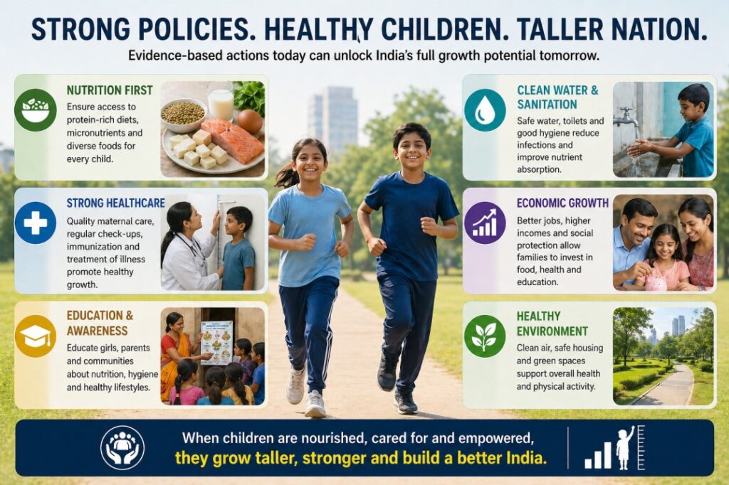 public health and nutrition improvements leading to better growth outcomes