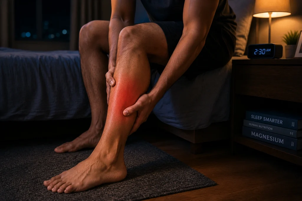 Night leg cramps linked to low magnesium deficiency symptoms