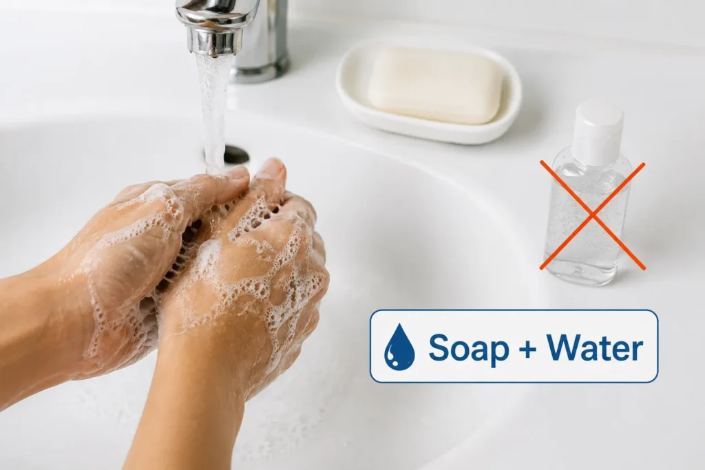 Soap and water handwashing recommended against norovirus spread in India