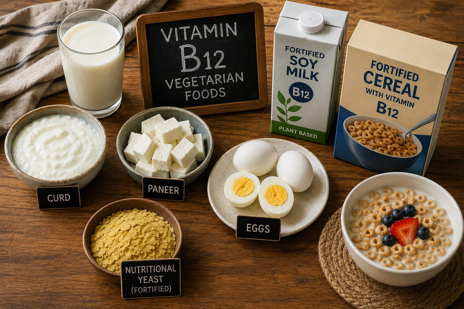 Vitamin B12 Foods for Vegetarians: 8 Best Sources That Actually Work -  LeanFuel